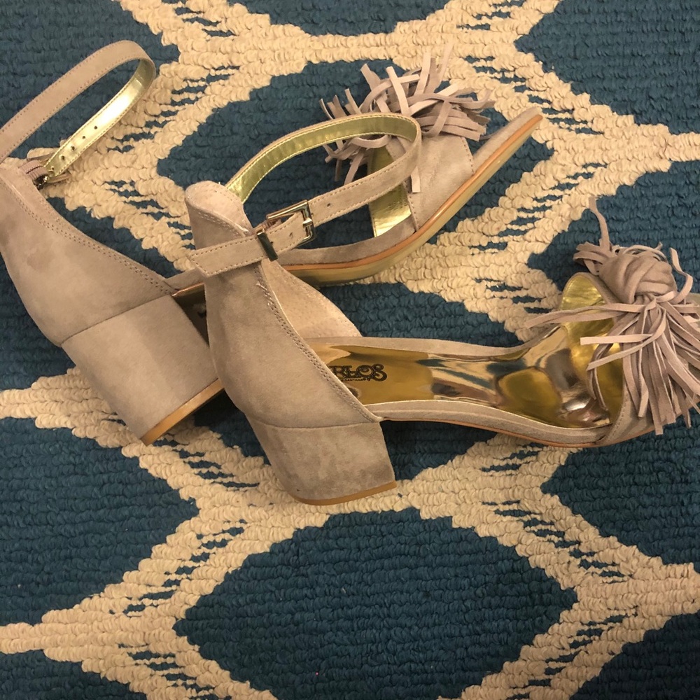 Carlos By Carlos Santana Fringed Block Heels - image 3